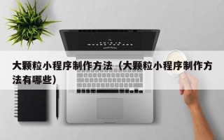 鹤岗大颗粒小程序制作方法（大颗粒小程序制作方法有哪些）